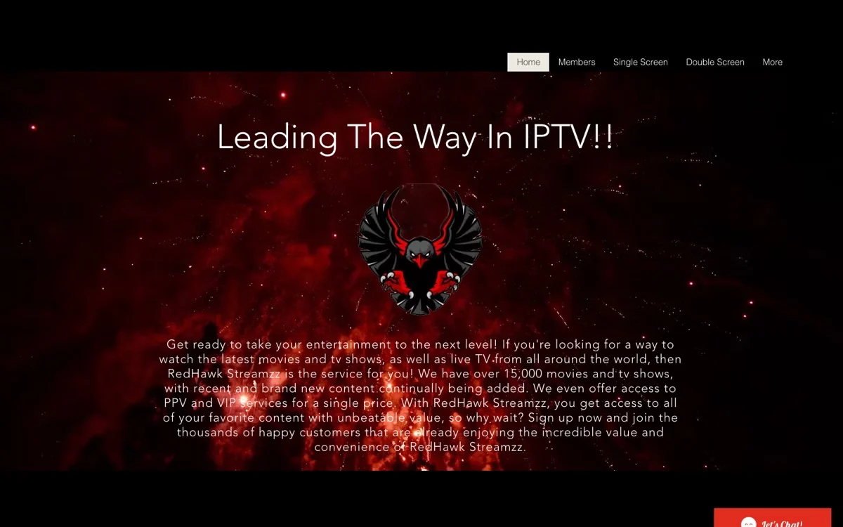 Saved website capture for RedHawk Streamzz; read the linked case study for the project description